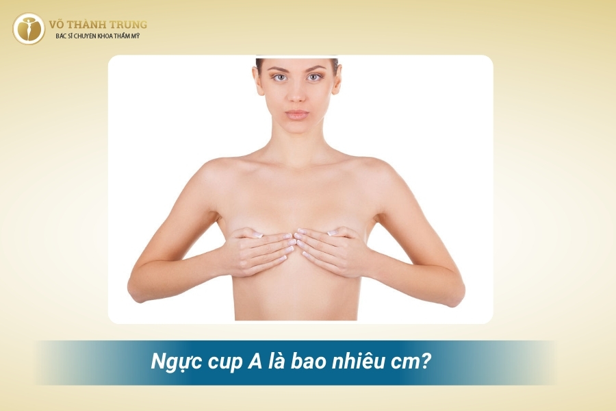 Ngực cup A tương đương với 2,5 - 74,5cm nếu vòng chân ngực là 70cm Ngực cup A tương đương với 2,5 - 74,5cm nếu vòng chân ngực là 70cm