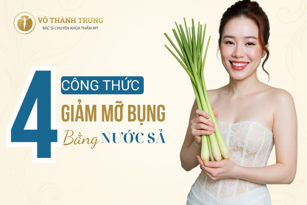 Mách bạn 4 công thức giảm mỡ bụng với nước sả hiệu quả