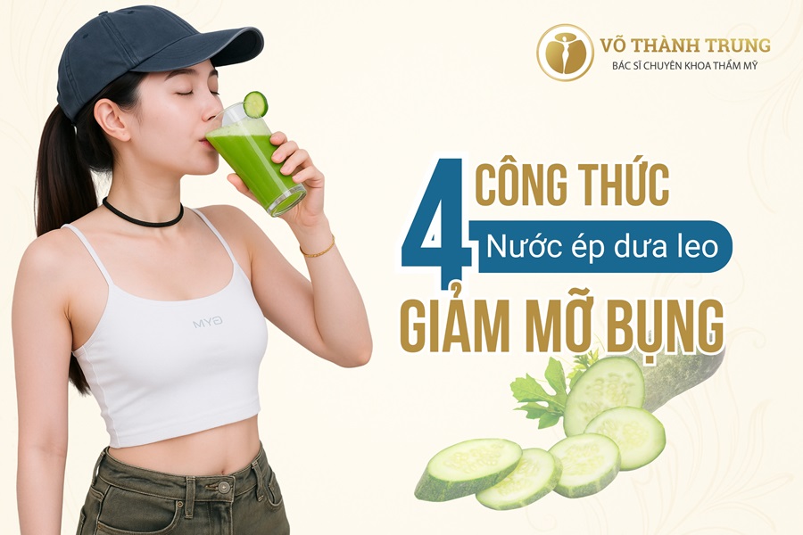 Các công thức nước ép dưa leo giảm mỡ bụng, giảm cân an toàn tại nhà