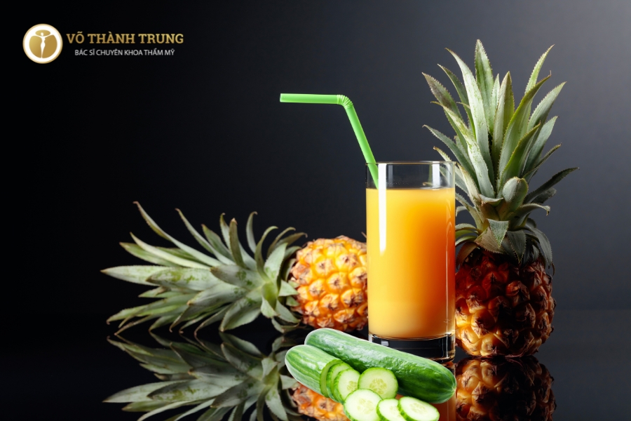 Dứa và dưa leo là bộ đôi hoàn hảo cho ai đang muốn tìm một loại nước ép giảm mỡ bụng